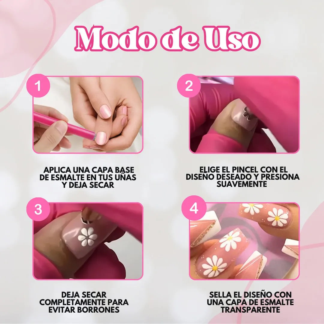Set de estampadores para uñas