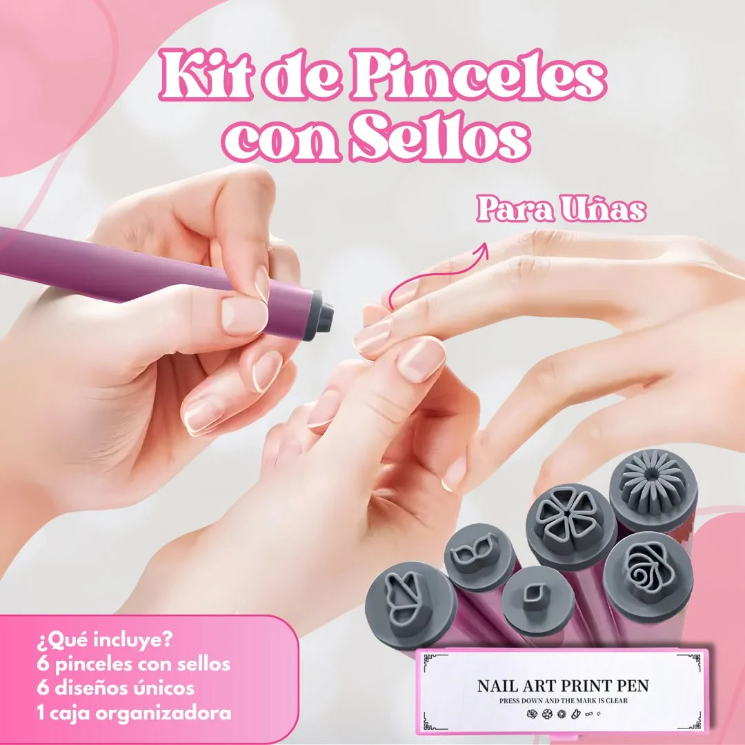 Set de estampadores para uñas