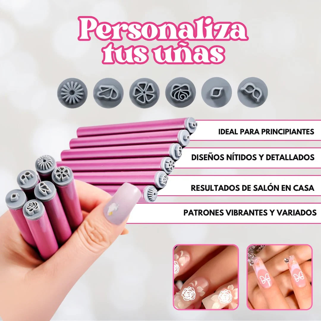 Set de estampadores para uñas